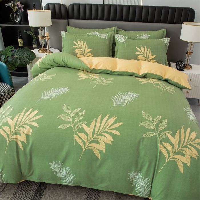 91家纺网 家纺一手货源 找家纺 佳宇轩 2026新款爆款140克独版植物羊绒加厚斜纹磨毛四件套 漫步森林