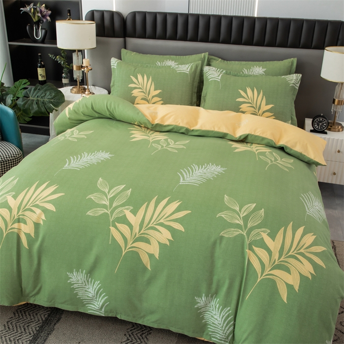 91家纺网 家纺一手货源 找家纺 佳宇轩 2026新款爆款140克独版植物羊绒加厚斜纹磨毛四件套 漫步森林