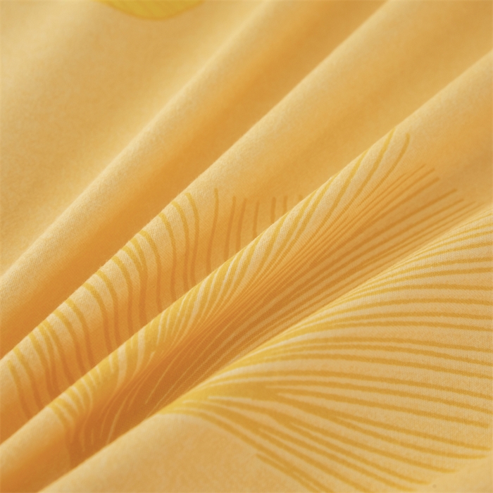 91家纺网 家纺一手货源 找家纺 佳宇轩 2026新款爆款140克独版植物羊绒加厚斜纹磨毛四件套 叶叶风情