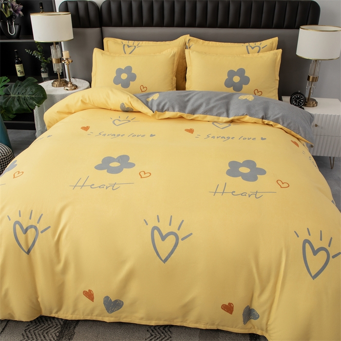 91家纺网 家纺一手货源 找家纺 佳宇轩 2026新款爆款140克独版植物羊绒加厚斜纹磨毛四件套 蜜恋