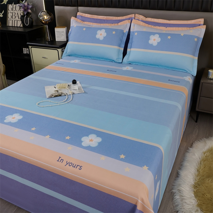 91家纺网 家纺一手货源 找家纺 佳宇轩 2026新款爆款140克独版植物羊绒加厚斜纹磨毛四件套 芊芊花语