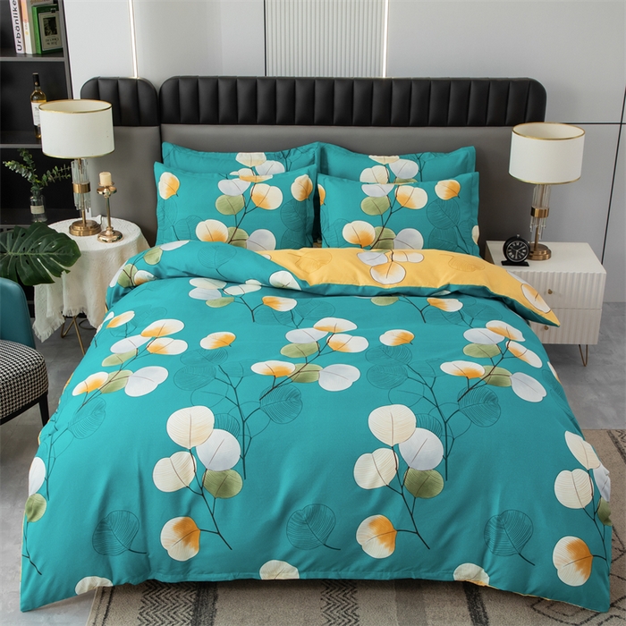 佳宇轩 2026新款爆款140克独版植物羊绒加厚斜纹磨毛四件套 热带风情