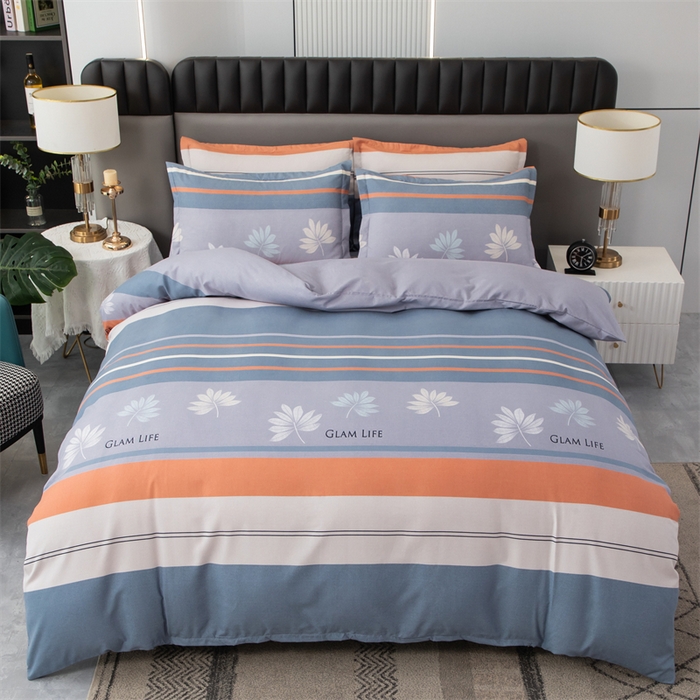 佳宇轩 2026新款爆款140克独版植物羊绒加厚斜纹磨毛四件套 晚枫