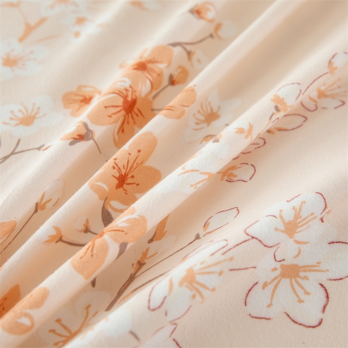 91家纺网 家纺一手货源 找家纺 佳宇轩 2026新款爆款140克独版植物羊绒加厚斜纹磨毛四件套 朝花夕拾