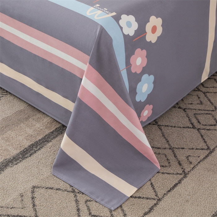 91家纺网 家纺一手货源 找家纺 佳宇轩 2026新款爆款140克独版植物羊绒加厚斜纹磨毛四件套 阿骨朵