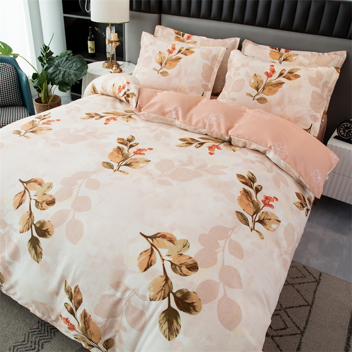 91家纺网 家纺一手货源 找家纺 佳宇轩 2026新款爆款140克独版植物羊绒加厚斜纹磨毛四件套 金枝玉叶