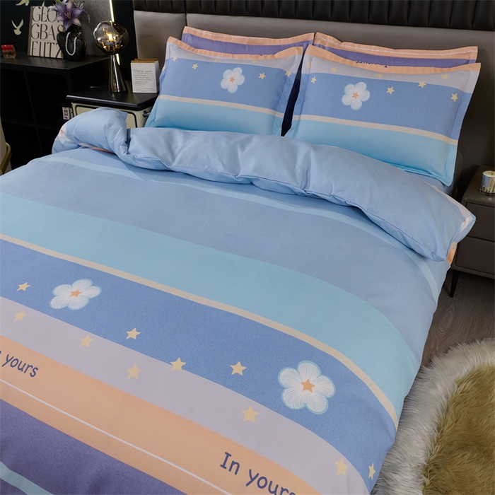 91家纺网 家纺一手货源 找家纺 佳宇轩 2026新款爆款140克独版植物羊绒加厚斜纹磨毛四件套 芊芊花语