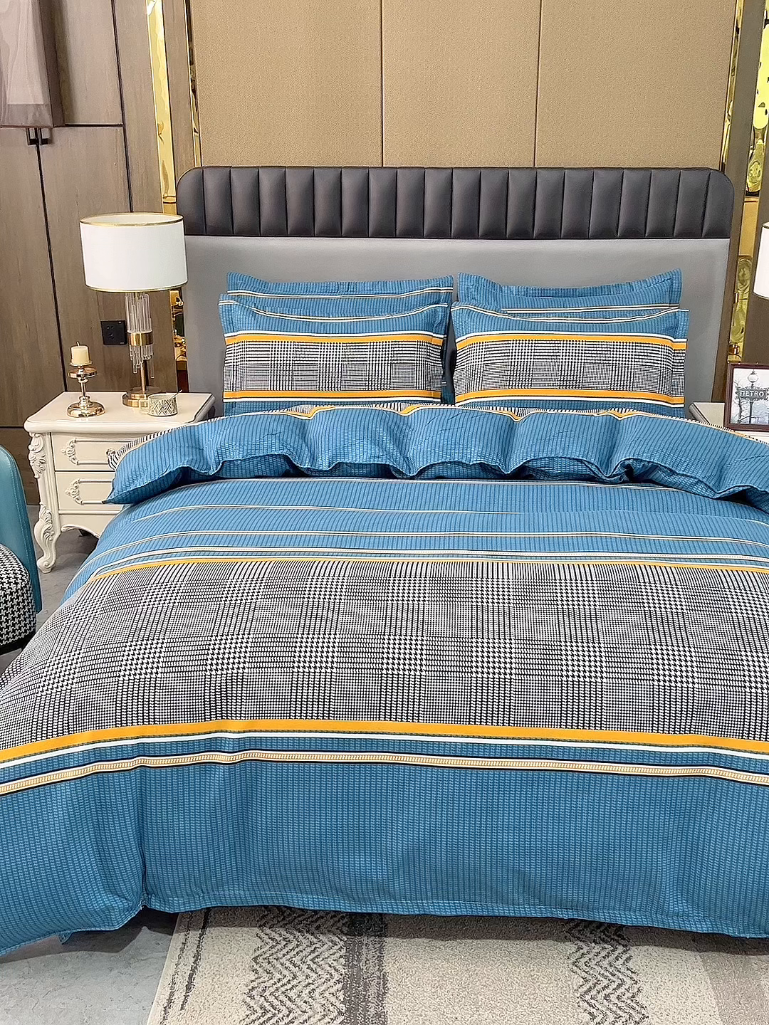 91家纺网 家纺一手货源 找家纺 佳宇轩 2026新款爆款140克独版植物羊绒加厚斜纹磨毛四件套 自由