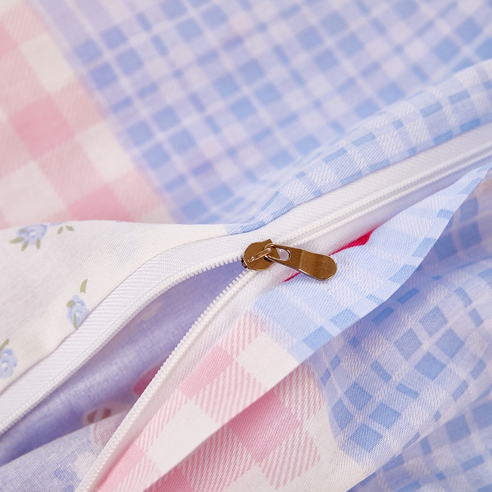 91家纺网 家纺一手货源 找家纺 三盛源 2026新款小清新全棉纯棉双人长枕套靠枕套加长枕芯套单件1.8米学生宿舍 幸福甜点