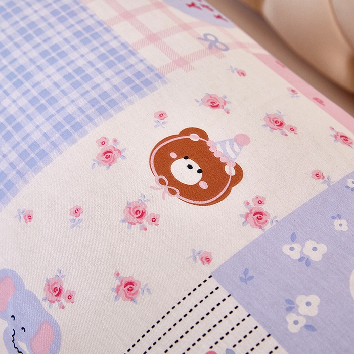 91家纺网 家纺一手货源 找家纺 三盛源 2026新款小清新全棉纯棉双人长枕套靠枕套加长枕芯套单件1.8米学生宿舍 幸福甜点