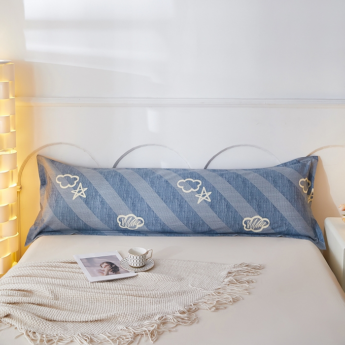 三盛源 2026新款小清新全棉纯棉双人长枕套靠枕套加长枕芯套单件1.8米学生宿舍 时空之门