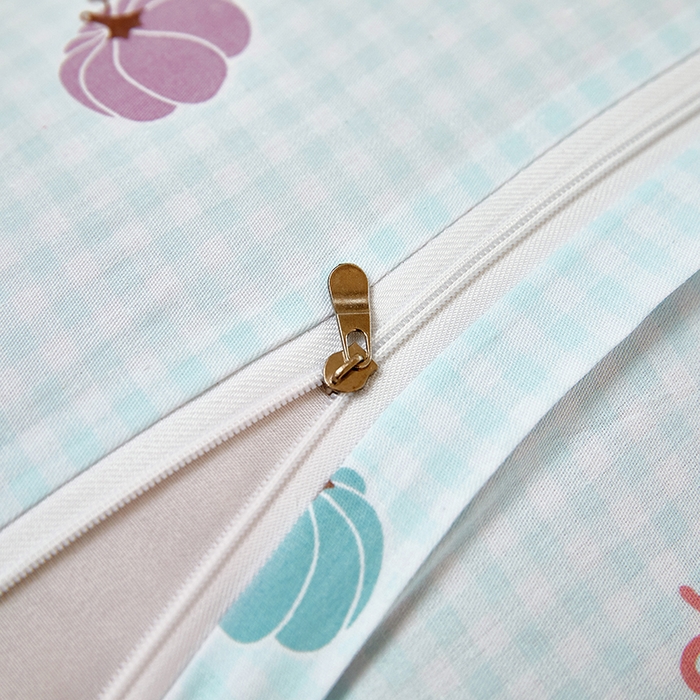 91家纺网 家纺一手货源 找家纺 三盛源 2026新款小清新全棉纯棉双人长枕套靠枕套加长枕芯套单件1.8米学生宿舍 幻彩-绿