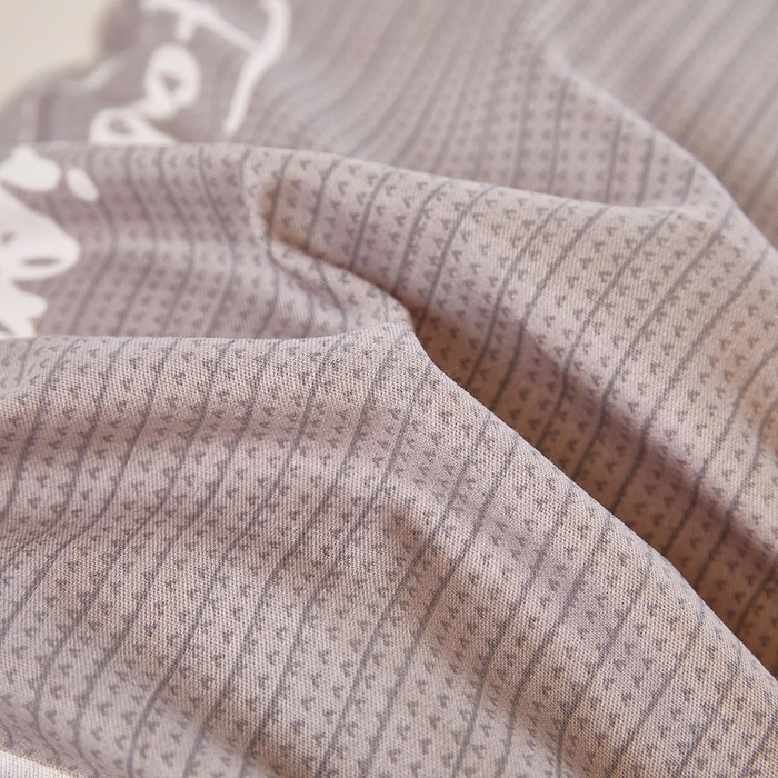 91家纺网 家纺一手货源 找家纺 三盛源 2026新款小清新全棉纯棉双人长枕套靠枕套加长枕芯套单件1.8米学生宿舍 欧迪-咖