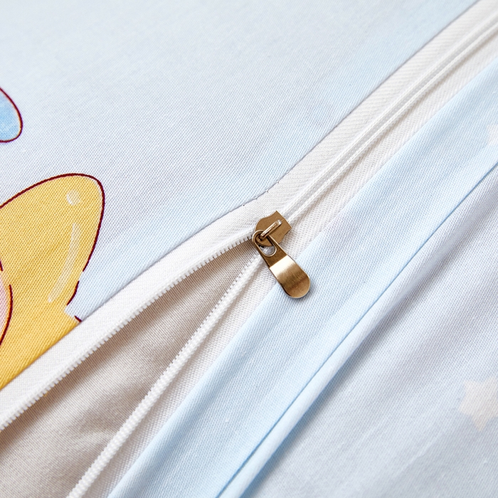 91家纺网 家纺一手货源 找家纺 三盛源 2026新款小清新全棉纯棉双人长枕套靠枕套加长枕芯套单件1.8米学生宿舍 海洋精灵