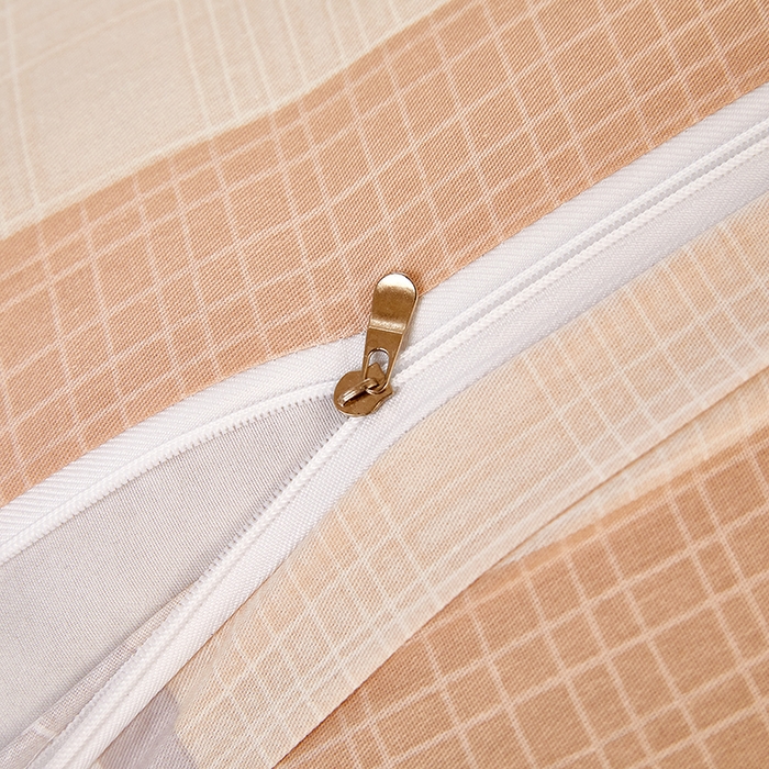 91家纺网 家纺一手货源 找家纺 三盛源 2026新款小清新全棉纯棉双人长枕套靠枕套加长枕芯套单件1.8米学生宿舍 欧迪-咖