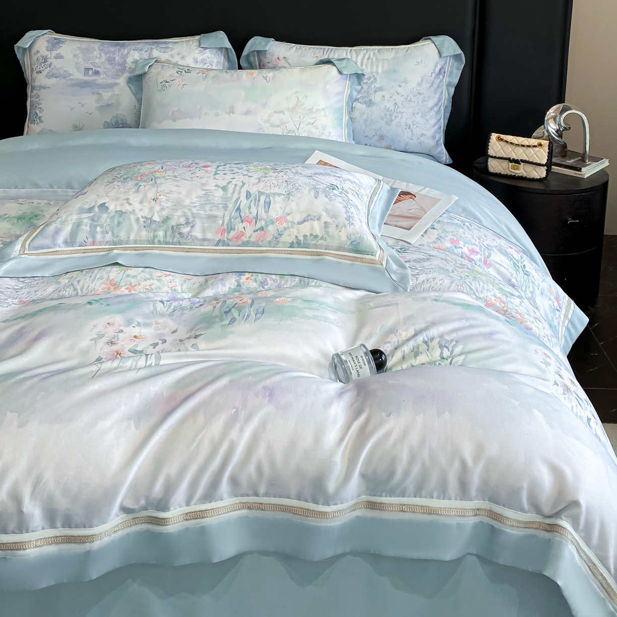 91家纺网 家纺一手货源 找家纺 （总）博纳家纺 2026新款林间鹿语系列天丝四件套