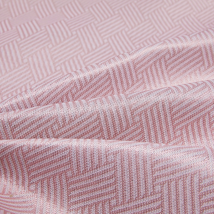 91家纺网 家纺一手货源 找家纺 义博家纺 2026新款碳光提花冰丝席床席款床单款 饼干格 雅粉