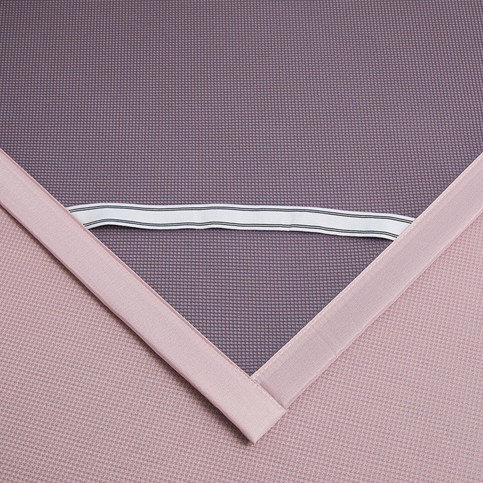 91家纺网 家纺一手货源 找家纺 义博家纺 2026新款碳光提花冰丝席床席款床单款 千鸟格 雅粉