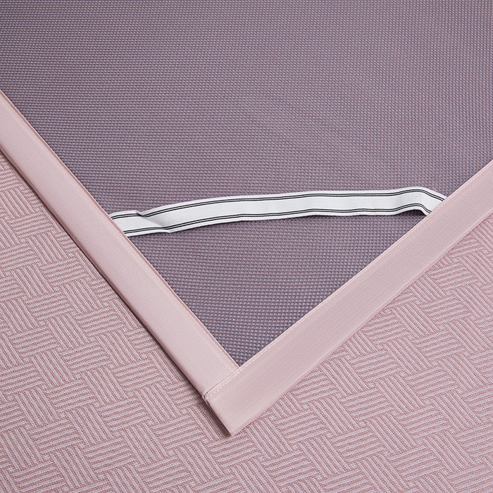 91家纺网 家纺一手货源 找家纺 义博家纺 2026新款碳光提花冰丝席床席款床单款 饼干格 雅粉