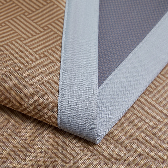 91家纺网 家纺一手货源 找家纺 义博家纺 2026新款碳光提花冰丝席床席款床单款 饼干格 椰棕