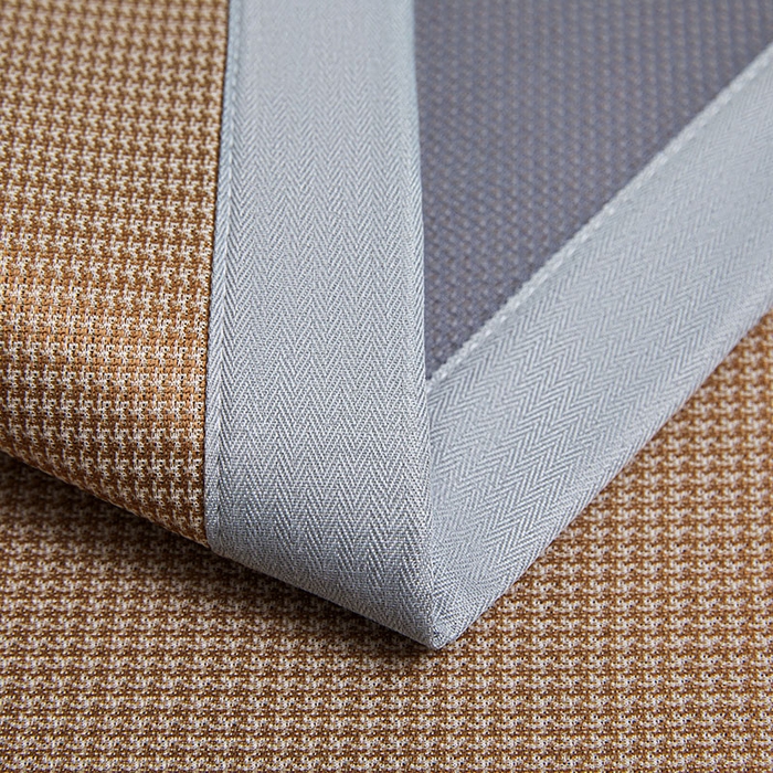 91家纺网 家纺一手货源 找家纺 义博家纺 2026新款碳光提花冰丝席床席款床单款 千鸟格 椰棕