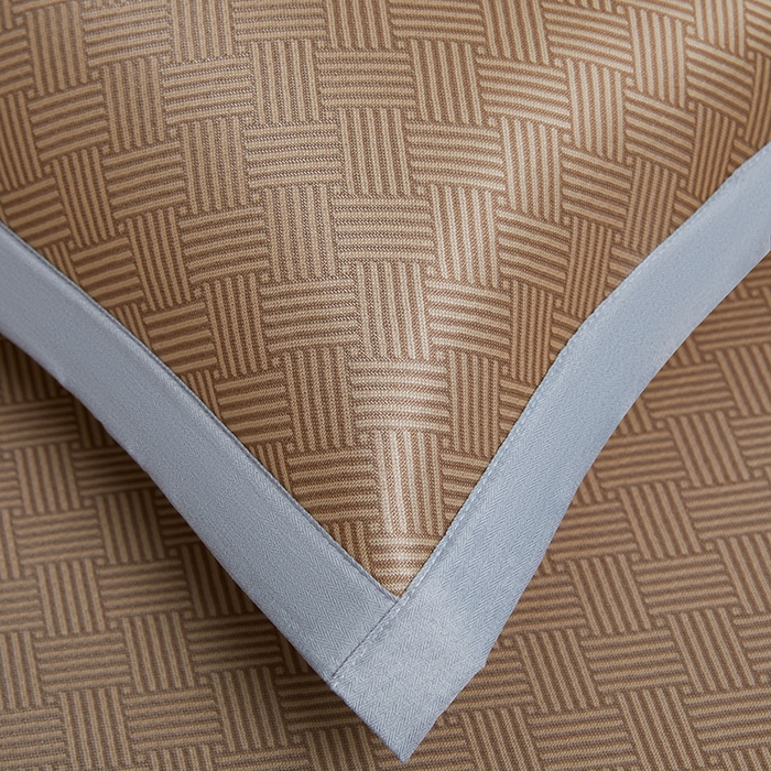 91家纺网 家纺一手货源 找家纺 义博家纺 2026新款碳光提花冰丝席床席款床单款 饼干格 椰棕