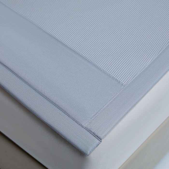 91家纺网 家纺一手货源 找家纺 义博家纺 2026新款碳光提花冰丝席床席款床单款 千鸟格 梦灰