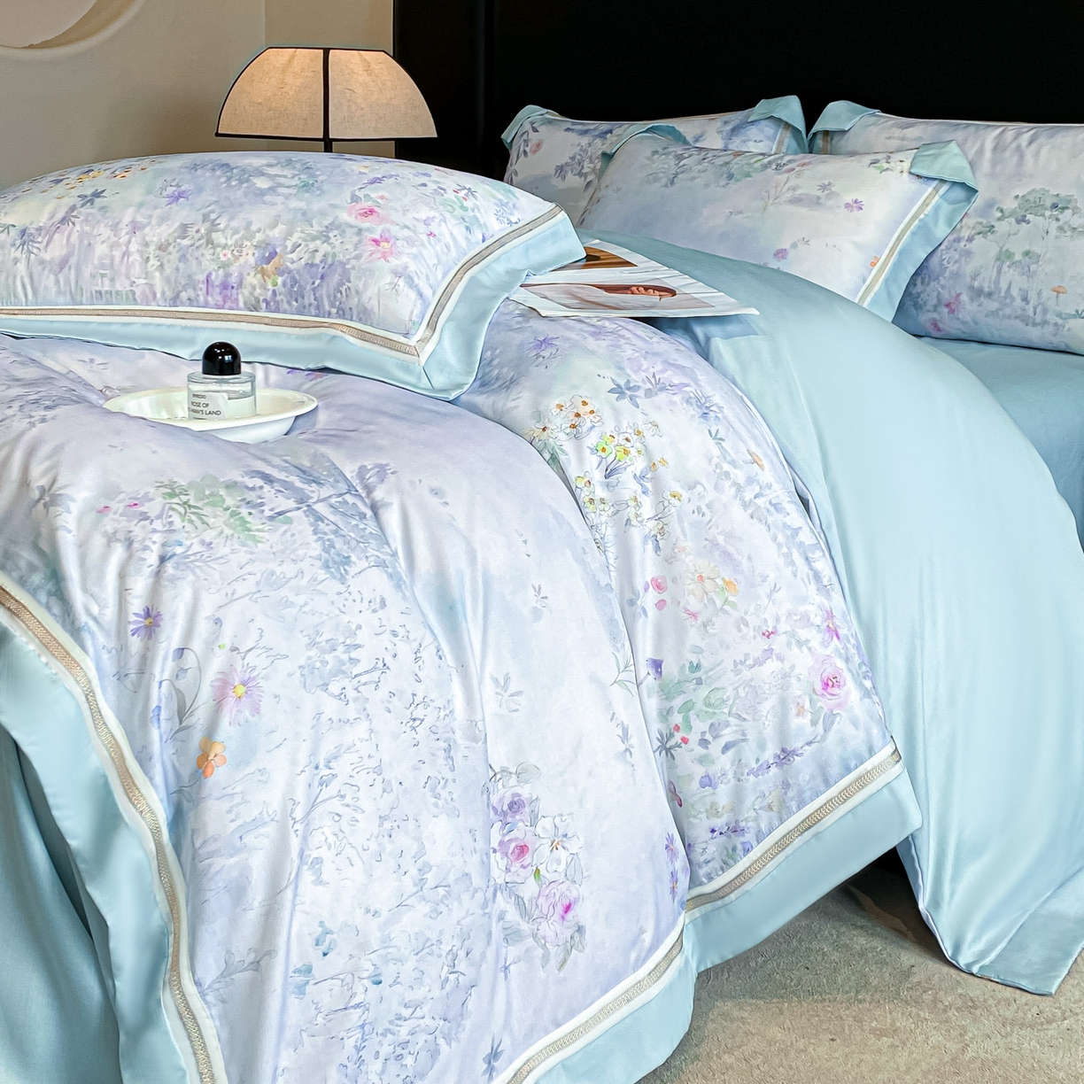 91家纺网 家纺一手货源 找家纺 （总）博纳家纺 2026新款林间鹿语系列天丝四件套