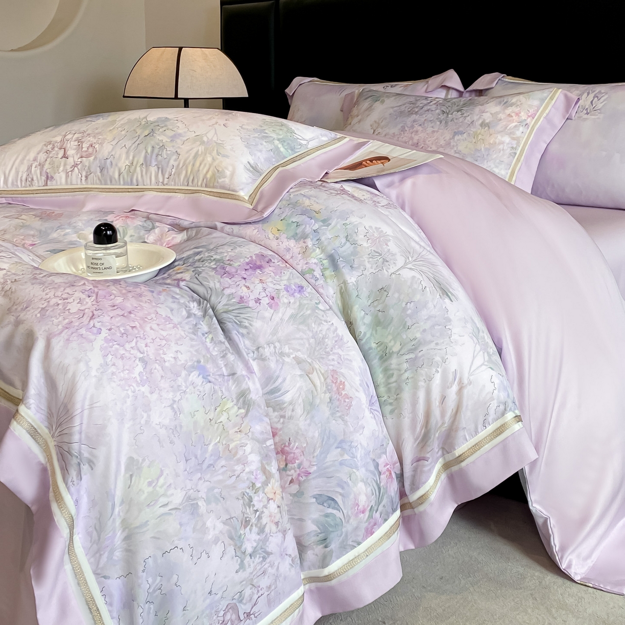 91家纺网 家纺一手货源 找家纺 （总）博纳家纺 2026新款林间鹿语系列天丝四件套