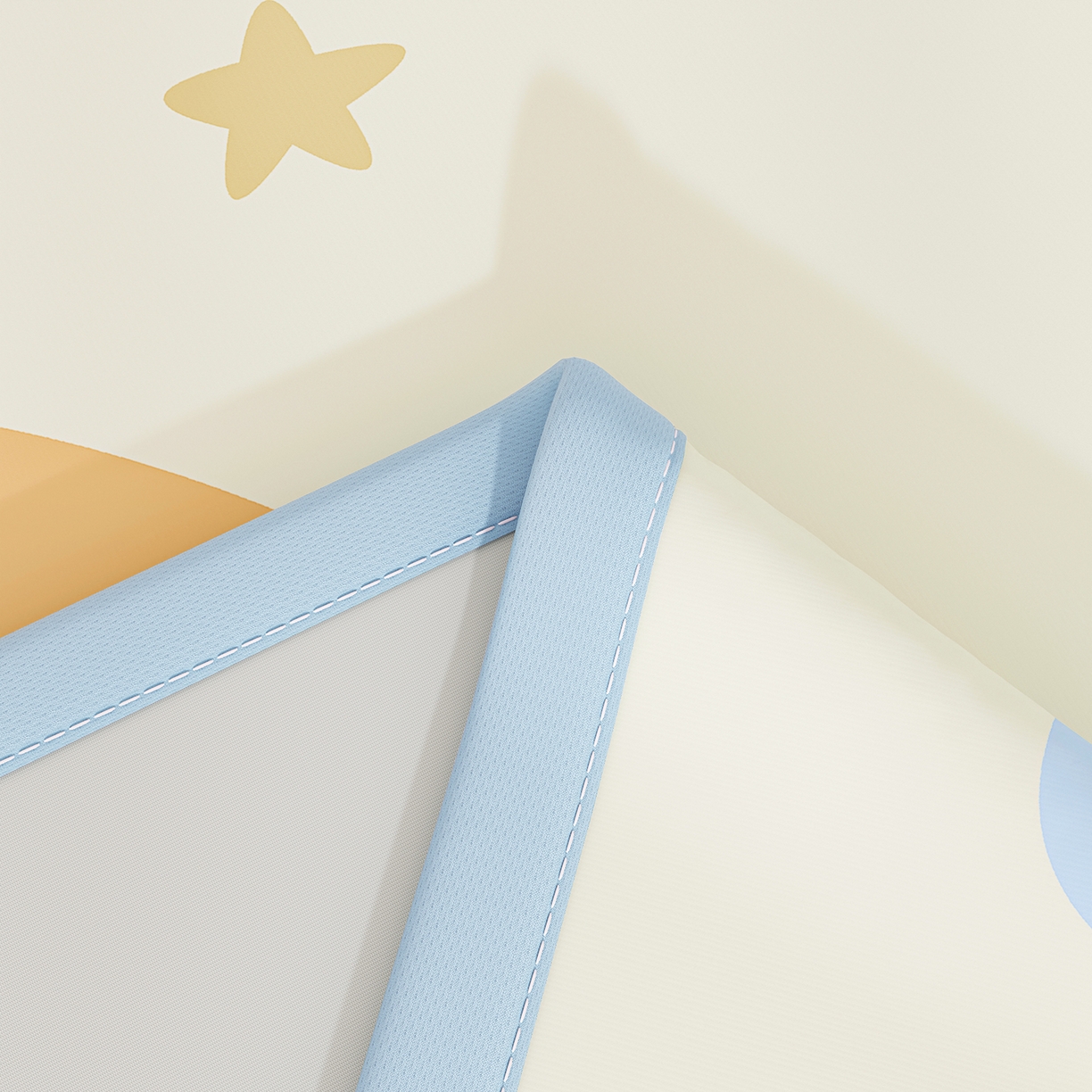 91家纺网 家纺一手货源 找家纺 家品罗兰 2026A类数码印花大版卡通冰丝凉席双人席可机洗学生宿舍空调软席三件套三明治网底 月亮熊