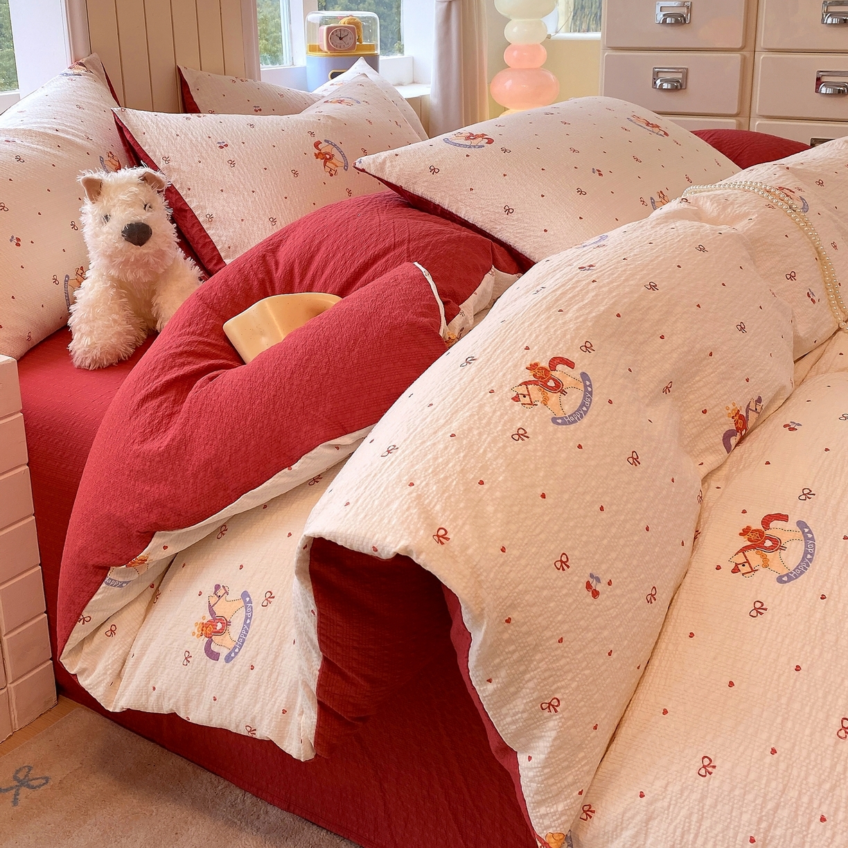 （总）爱橙家纺（原艾橙家纺） 2026春夏新款A类高品质110克超柔泡芙纱四件套