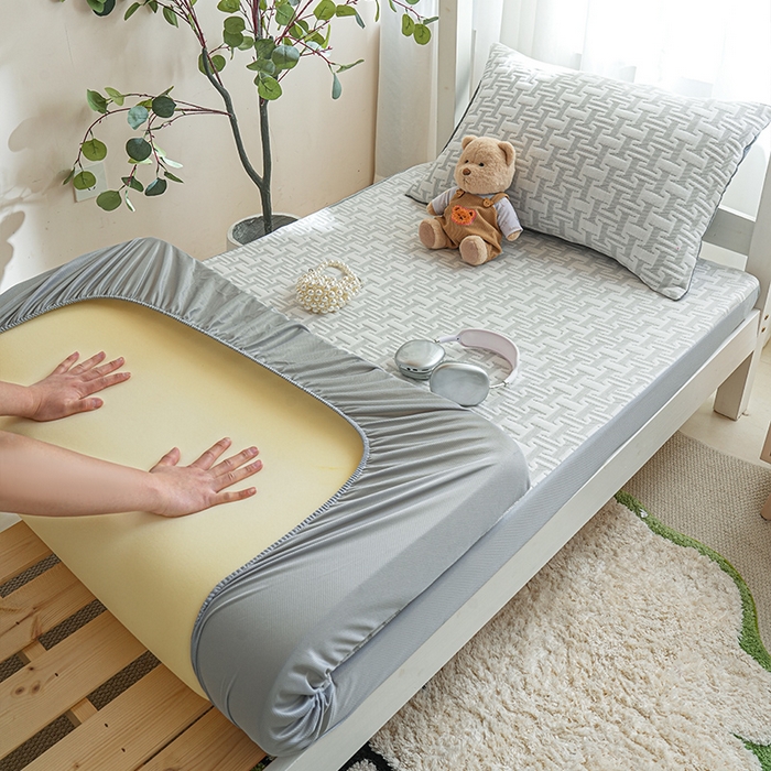 柏薇 2026新款A类三层纱夹棉学生床笠 学生床笠-问夏