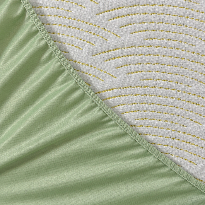 91家纺网 家纺一手货源 找家纺 柏薇 2026新款A类三层纱夹棉学生床笠 学生床笠-春竹