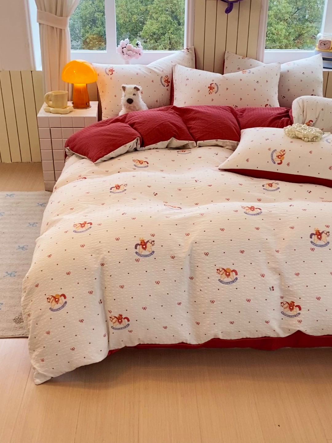 91家纺网 家纺一手货源 找家纺 （总）爱橙家纺（原艾橙家纺） 2026春夏新款A类高品质110克超柔泡芙纱四件套