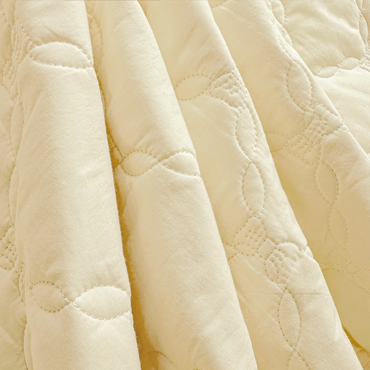 91家纺网 家纺一手货源 找家纺 佳笠家居 2026春夏新款A类韩版全棉水洗棉新疆棉花少女风床裙单件床裙单品单床裙-床拍图 床裙款-象牙黄