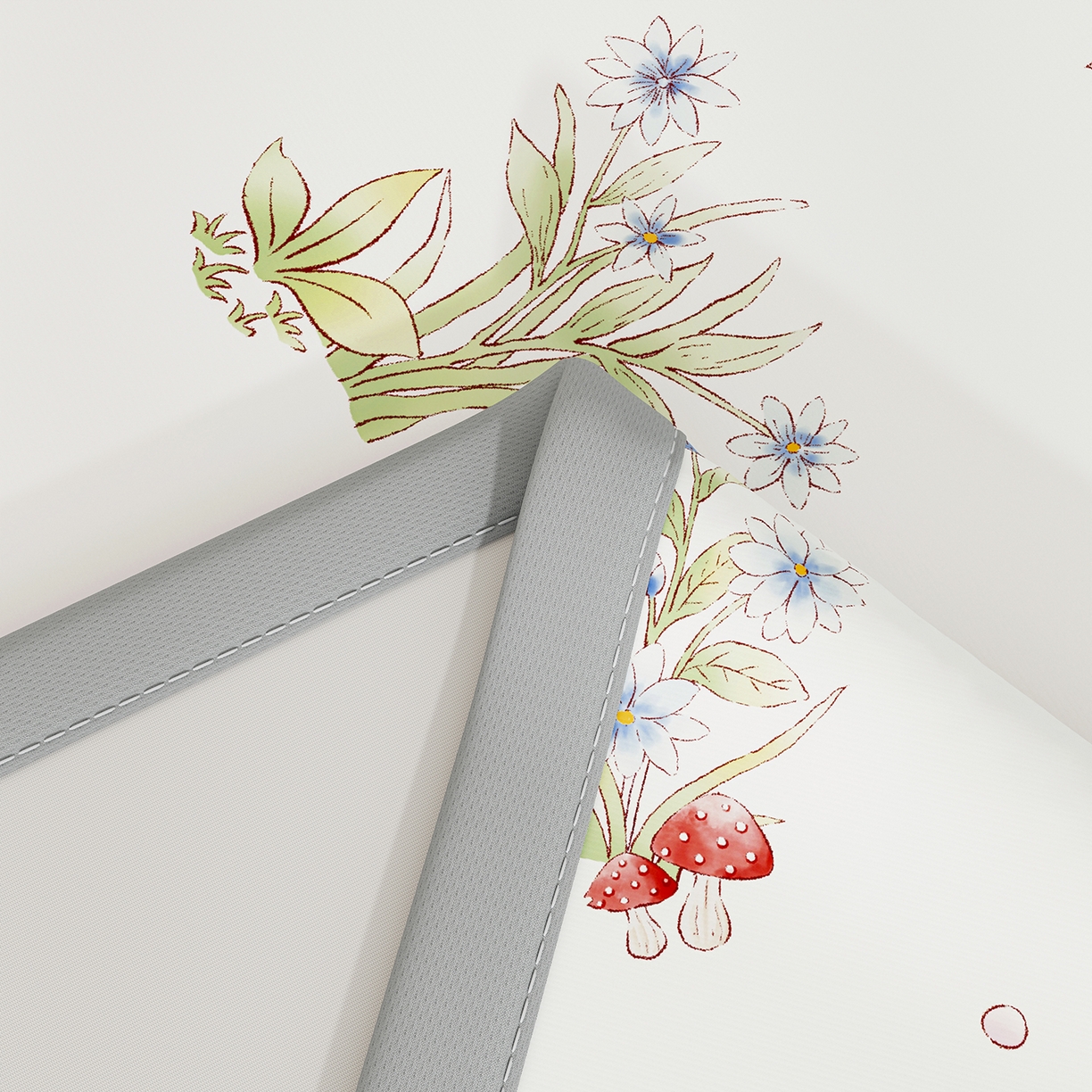 91家纺网 家纺一手货源 找家纺 家品罗兰 2026A类数码印花大版卡通冰丝凉席双人席可机洗学生宿舍空调软席三件套三明治网底 精灵小兔