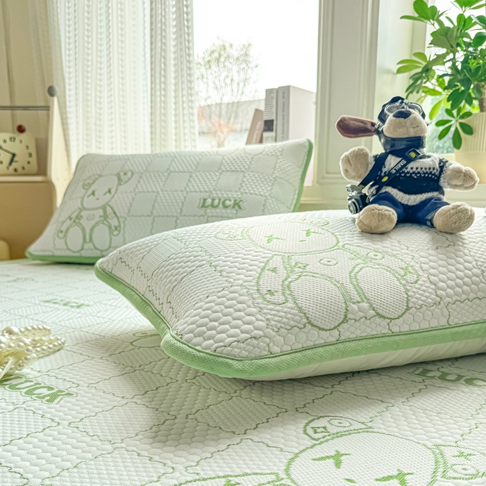 91家纺网 家纺一手货源 找家纺 2026新款冰豆豆凉席三件套学生宿舍夏季软席可机洗单双人空调软凉席