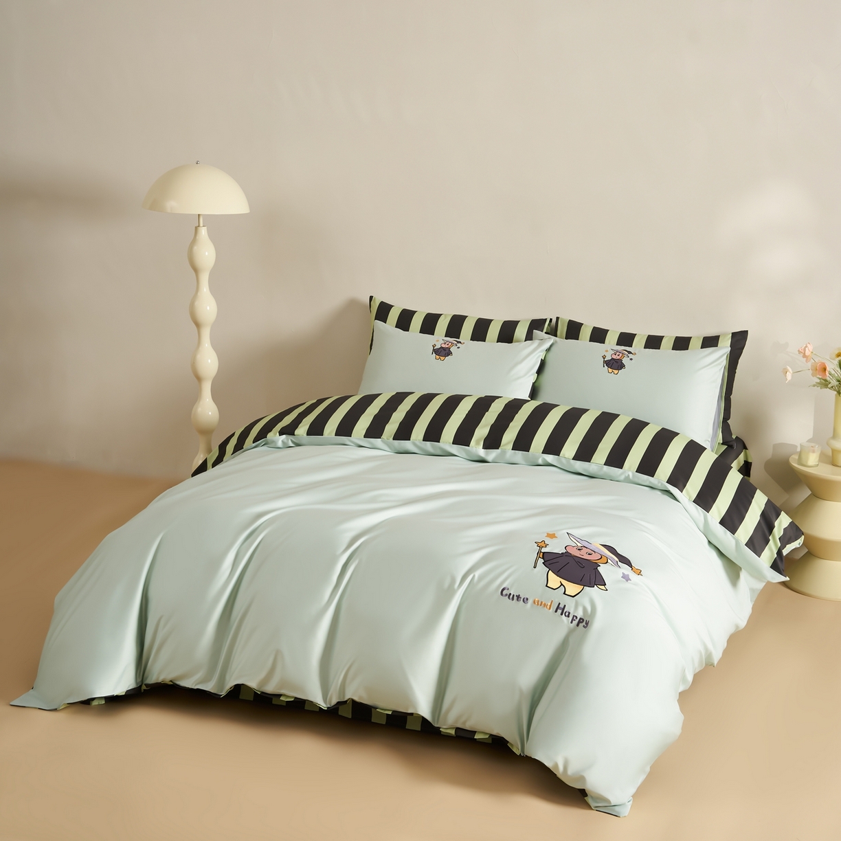 91家纺网 家纺一手货源 找家纺 （总）慕尚家纺 2026春夏新款全棉纯棉50s贡缎绣花四件套