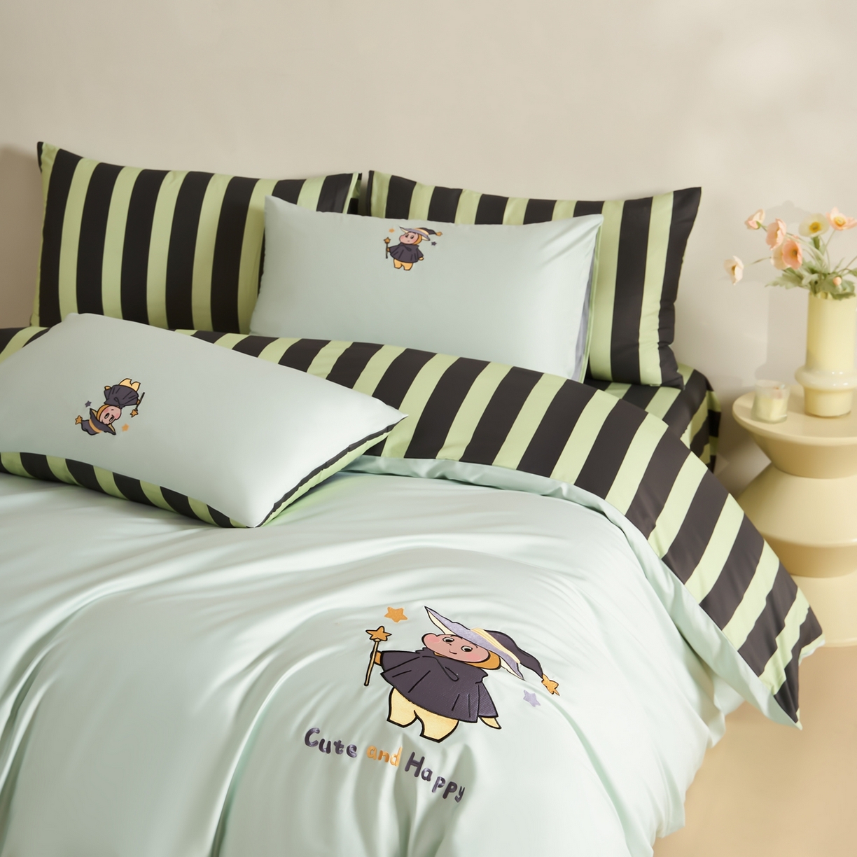 91家纺网 家纺一手货源 找家纺 （总）慕尚家纺 2026春夏新款全棉纯棉50s贡缎绣花四件套