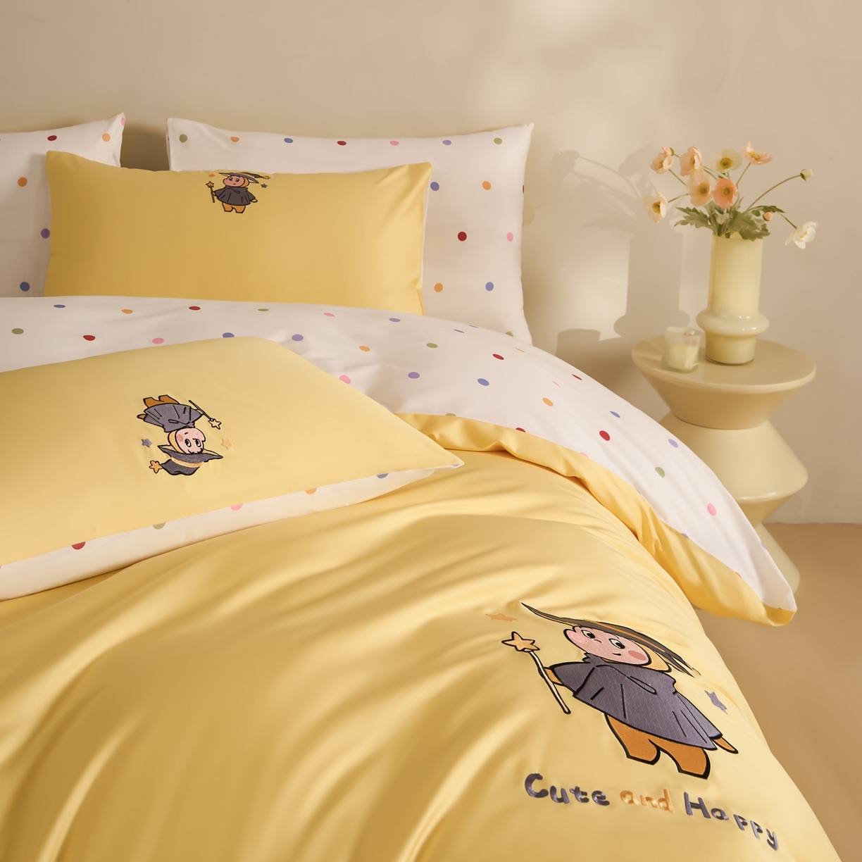 91家纺网 家纺一手货源 找家纺 （总）慕尚家纺 2026春夏新款全棉纯棉50s贡缎绣花四件套