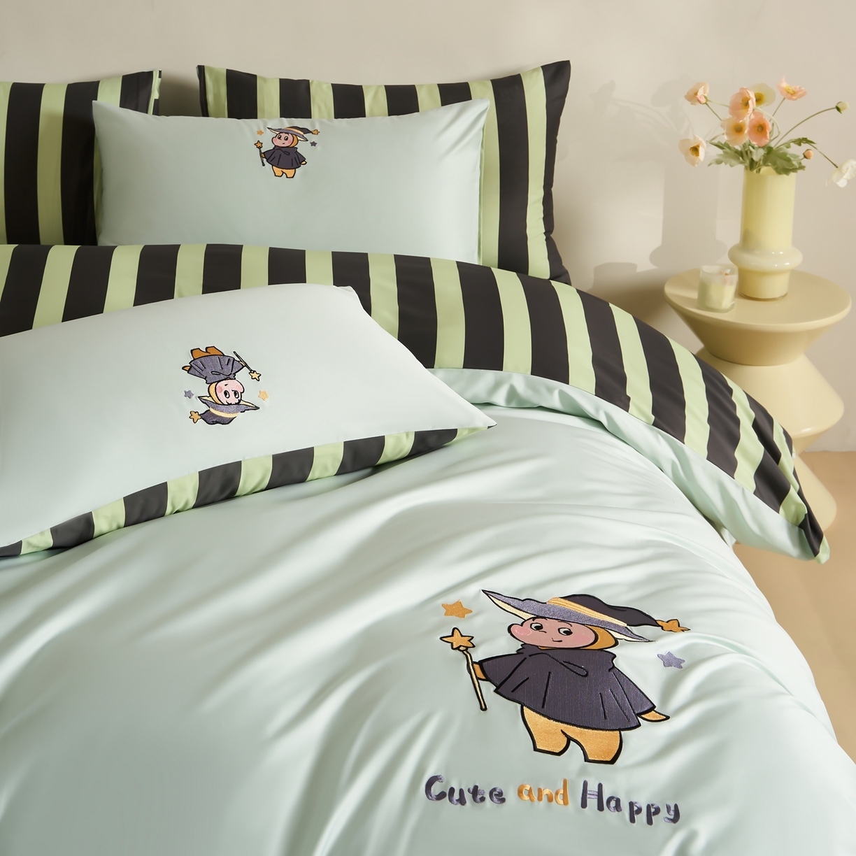 91家纺网 家纺一手货源 找家纺 （总）慕尚家纺 2026春夏新款全棉纯棉50s贡缎绣花四件套