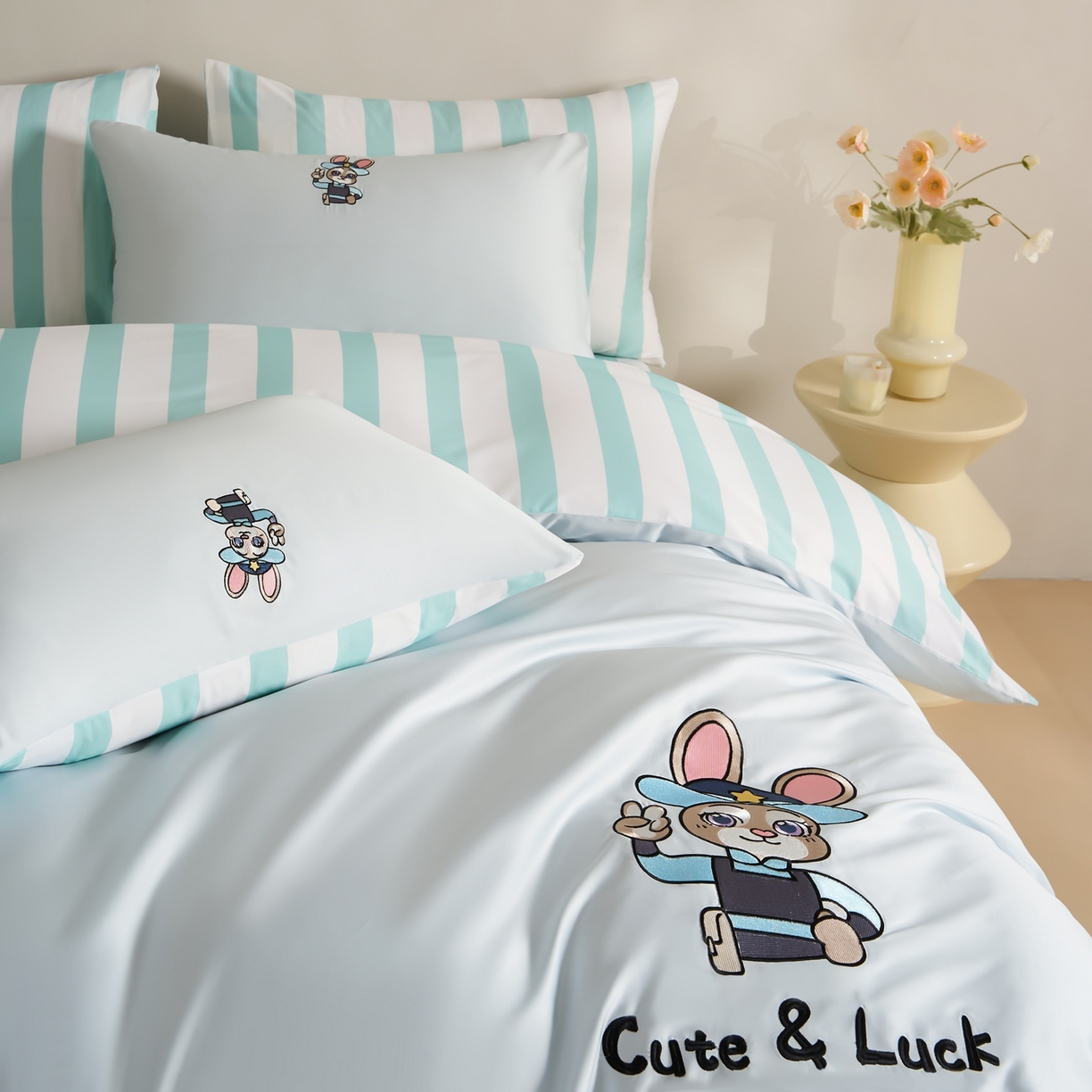 91家纺网 家纺一手货源 找家纺 （总）慕尚家纺 2026春夏新款全棉纯棉50s贡缎绣花四件套