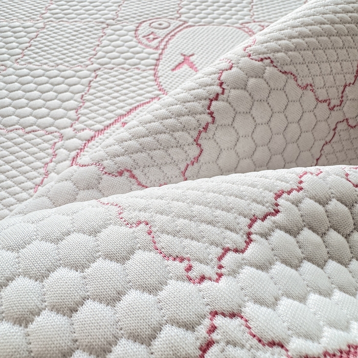 91家纺网 家纺一手货源 找家纺 爱屋及屋 2026新款冰豆豆提花凉席 粉玉