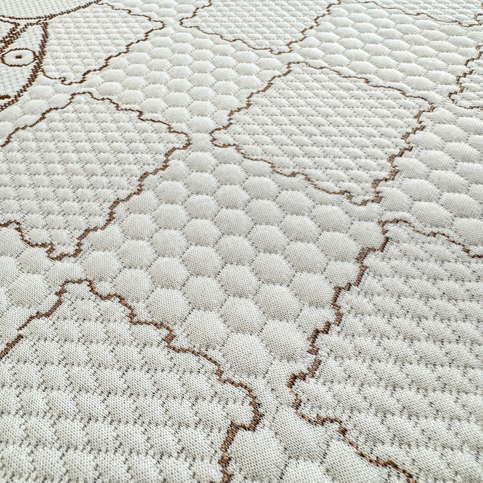 91家纺网 家纺一手货源 找家纺 爱屋及屋 2026新款冰豆豆提花凉席 卡其