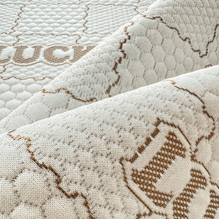 91家纺网 家纺一手货源 找家纺 爱屋及屋 2026新款冰豆豆提花凉席 卡其