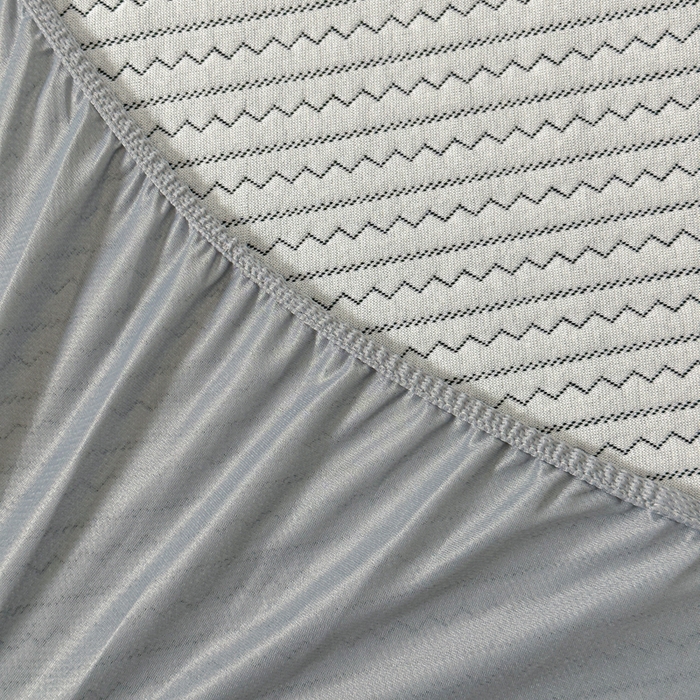 91家纺网 家纺一手货源 找家纺 柏薇 2026新款A类三层纱夹棉床笠 三层纱床笠-灵波