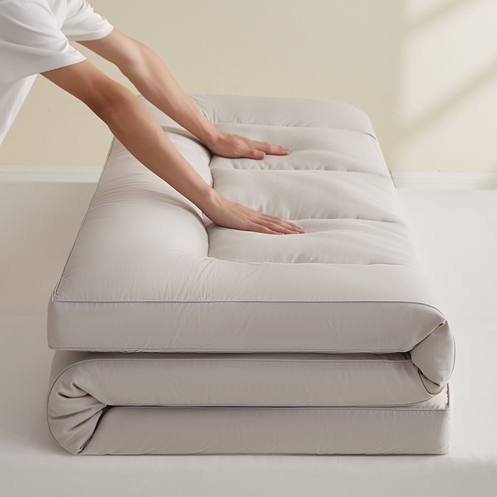 91家纺网 家纺一手货源 找家纺 蓝冰家纺 2026新款灰色立体床垫