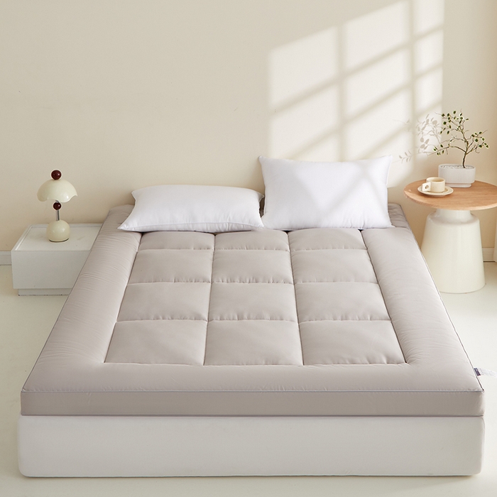 91家纺网 家纺一手货源 找家纺 蓝冰家纺 2026新款灰色立体床垫