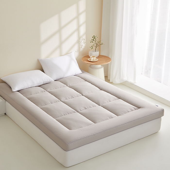 91家纺网 家纺一手货源 找家纺 蓝冰家纺 2026新款灰色立体床垫