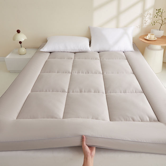 91家纺网 家纺一手货源 找家纺 蓝冰家纺 2026新款灰色立体床垫